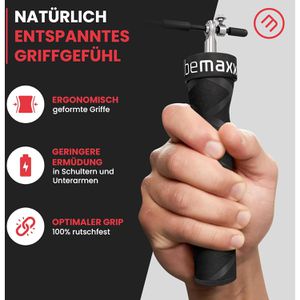 Produktbild für Springseil bemaxx Speed Rope Set, Stahlseil mit Kugellager