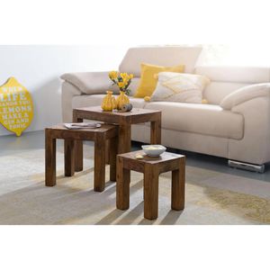 Produktbild für Beistelltisch Wohnling Mumbai, WL1.212, sheesham