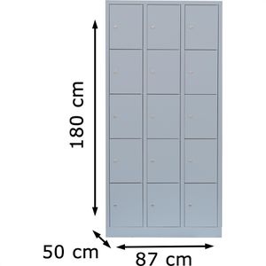Produktbild für Schließfachschrank ClassiX X-520530, lichtgrau