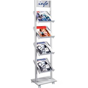 Produktbild für Prospekthalter Kerkmann 6330, Rico, alusilber