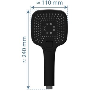 Produktbild für Handbrause Schütte Ravenna, schwarz