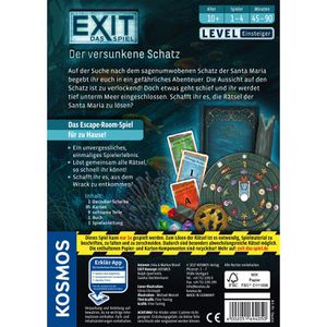 Produktbild für Kartenspiel Kosmos EXIT - Der versunkene Schatz