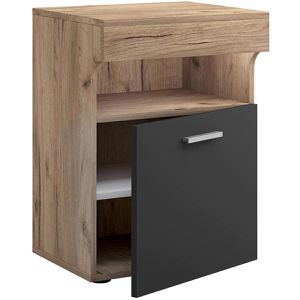 Nachttisch VCM Slepal M, eiche / anthrazit