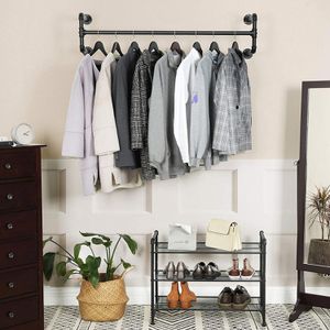 Produktbild für Wandgarderobe Songmics HSR64BK-02, Metall