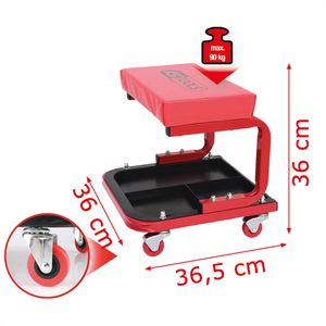Produktbild für Werkstatthocker KS-Tools 500.8020, mit Ablagefach