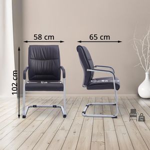 Produktbild für Besucherstuhl CLP XL Anubis, 191441203