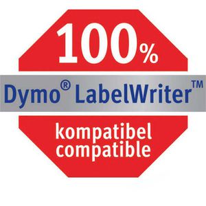 Produktbild für Dymo-Etiketten Zweckform für Dymo 99018, weiß
