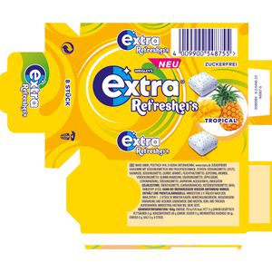 Produktbild für Kaugummis Extra Refreshers, Tropical