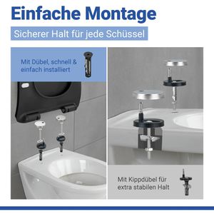 Produktbild für WC-Sitz Wenko Sedilo 23827100, D-Form, aus Duroplast