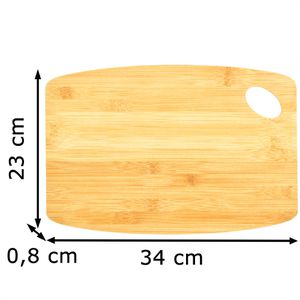 Produktbild für Schneidebrett Zeller 25231 aus Bambus