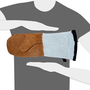 Produktbild für Ofenhandschuh APS Backhandschuhe 88090, braun / grau