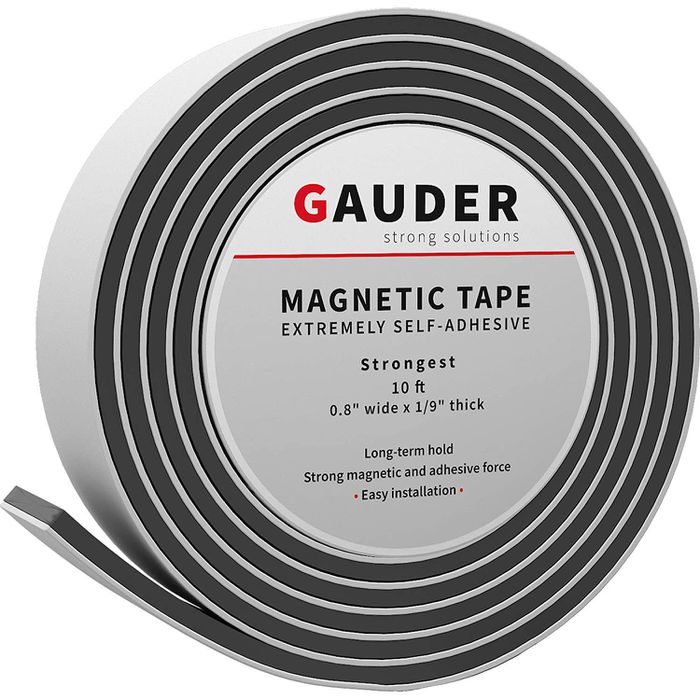 Gauder Magnetband extra stark, schwarz, extrem selbstklebend, 20 mm x 3 m –  Böttcher AG