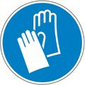 Hinweisschild Abtec ISO 7010 M009, Folie Ø 20 cm, Gebotszeichen, Handschutz benutzen