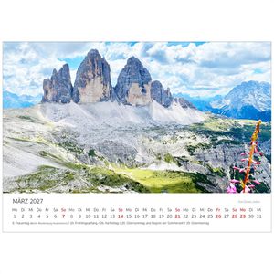 Produktbild für Bildkalender Edition-Seidel 32176, Alpenkalender, Jahr 2027