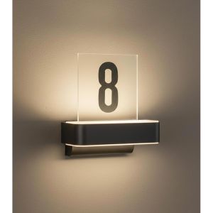 Produktbild für Hausnummernleuchte Steinel L 820 SC, grau, LED, Netzstrom 230V