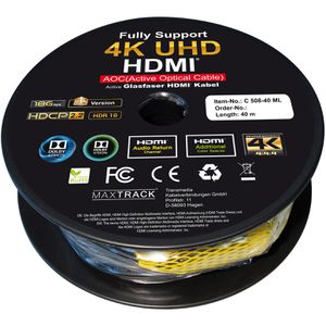 Produktbild für HDMI-Kabel Maxtrack C508-40M HDMI 2.0, vergoldete Stecker