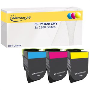 Toner Böttcher-AG für Lexmark 71B20 Multipack