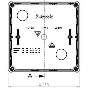Produktbild für Abzweigdose f-tronic E142, IP20 für innen