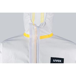 Produktbild für Schutzanzug Uvex 3B chem light Overall, weiß-gelb