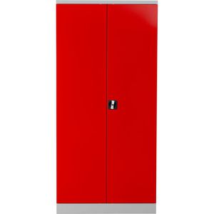 Produktbild für Werkzeugschrank G-Office FLC.196/NV, aus Metall, grau / rot