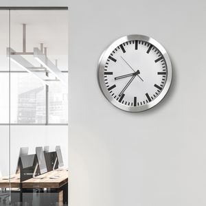 Produktbild für Wanduhr Alco 190, Aluminium, analog, Quarzuhr