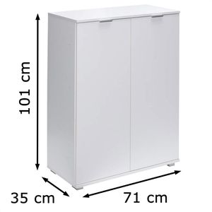 Produktbild für Badschrank CASARIA Alba 106628, mit 4 Füßen, weiß
