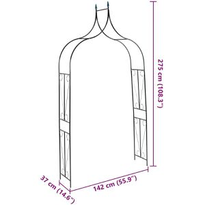 Produktbild für Rosenbogen vidaXL 47094, dunkelgrün