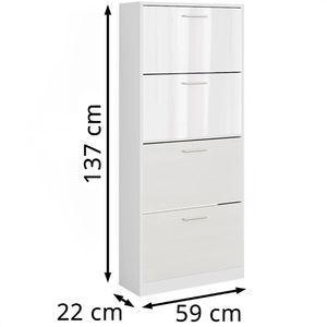 Produktbild für Schuhschrank Vicco Luca, weiß