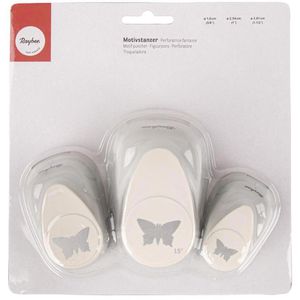 Produktbild für Motivstanzer Rayher 69104000 Schmetterling 3er Set
