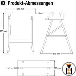 Produktbild für Arbeitstisch Meister 9079100