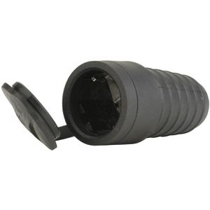 Produktbild für Schutzkontakt-Kupplung Unitec 40555L, schwarz