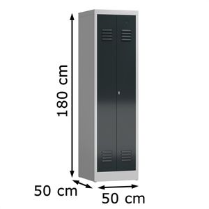Produktbild für Spind ClassiX X-510408, Doppelspind, anthrazit