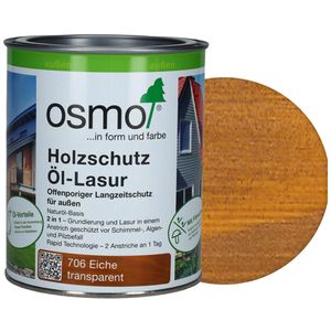 Osmo Holzlasur Holzschutz Öl-Lasur, 0,75l, außen, 706 eiche