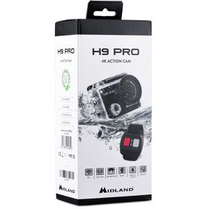 Produktbild für Action-Cam Midland H9 Pro, wasserdicht bis 30 m