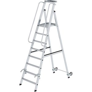 Podestleiter MUNK 51088, mit nivello-Leiterfüße