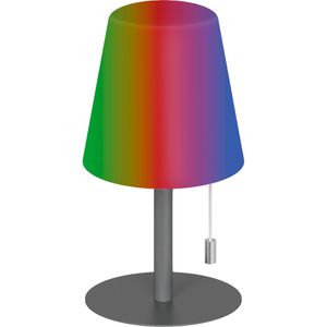 Tischlampe Müller-Licht Ceda, grau mit LED