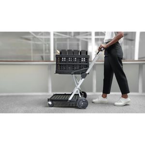 Produktbild für Transportwagen CLAX Klappmobil, Black Edition, mit Klappbox