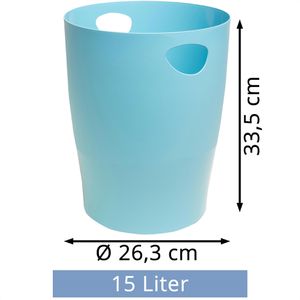Produktbild für Papierkorb Exacompta 45391D, ECOBIN, cyan