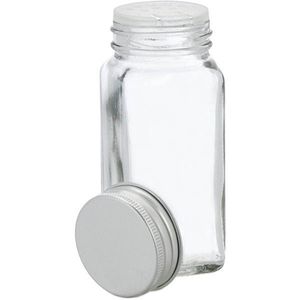 Produktbild für Gewürzgläser Relaxdays aus Glas, mit Aluminiumdeckel
