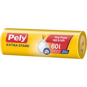 Müllbeutel Pely Extra Stark, 54030247, 60 Liter