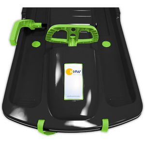 Produktbild für Schlitten KHW Lenkschlitten Snow Fox, anthrazit, 95 cm