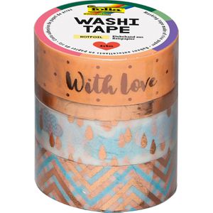 Produktbild für Washi-Tape Folia 26433 Hotfoil, mit Glanzeffekt, rosegold II