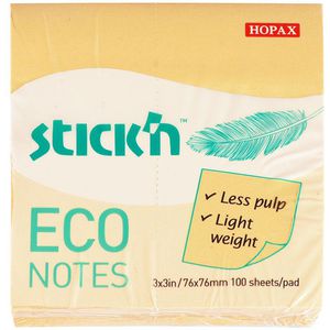 Haftnotizen Stickn ECO Notes, gelb