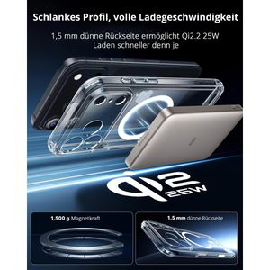 Produktbild für Handyhülle ESR Classic Hybrid HaloLock, MagSafe, transparent