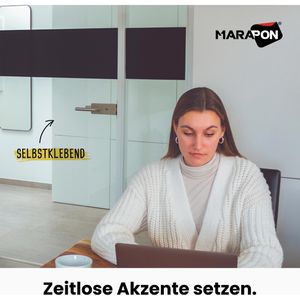 Produktbild für Fensterfolie Marapon M4520S schwarz, selbstklebend
