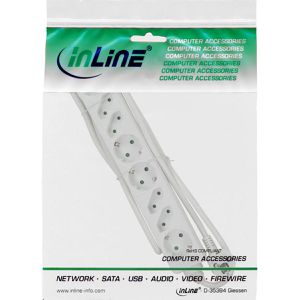 Produktbild für Steckdosenleiste InLine 16481W, mit 1,5m Kabel