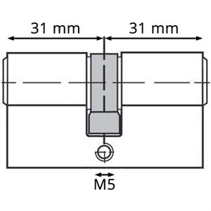 Produktbild für Schließzylinder BKS PZ 8812, mit 3 Schlüsseln