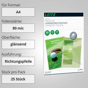 Produktbild für Laminierfolien Leitz 7479 iLAM UDT, DIN A4