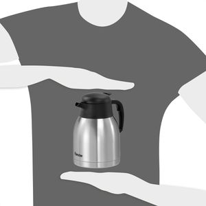 Produktbild für Thermoskanne Bartscher 1,5L-ST, 190114, Edelstahl