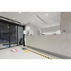 Produktbild für Bodenmarkierung Durable 104704 Fuß gelb